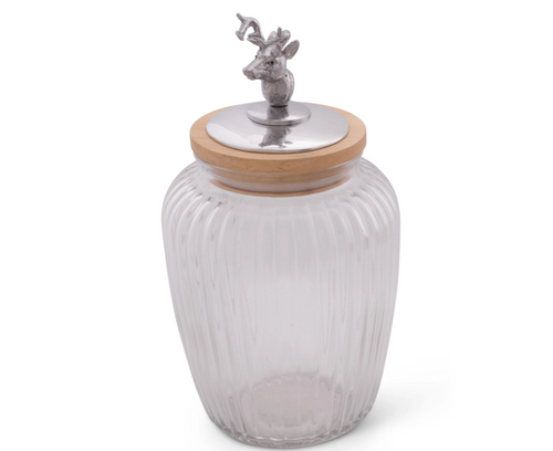 Olive White Canister With Lid Vase Bowl Urn Ornament Modern Home Display 