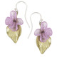 Lilac Flower and Leaf Wire Earrings | Michael Michaud Jewelry | 3209BZ