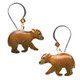 Bear Cub Cloisonne Wire Earrings | Bamboo Jewelry | bj0180e