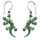 Art Gecko Cloisonne Wire Earrings | Bamboo Jewelry | bj0209e