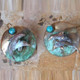 Dolphin Verdigris Brass Earrings | Elaine Coyne Jewelry | ECGPL1741e