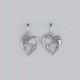 Dolphin Heart Sterling Silver Earrings | Kabana Jewelry | Ke382