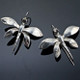 Dragonfly Sterling Silver Wire Earrings | Anisa Stewart Jewelry | ASJew1020