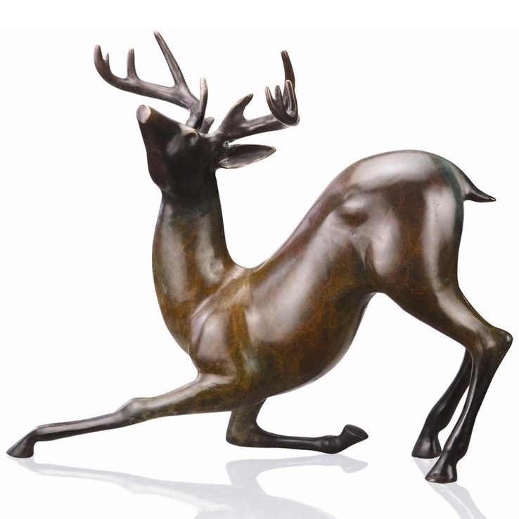 Deer Sculpture | Contemporary | Brass | SPI
