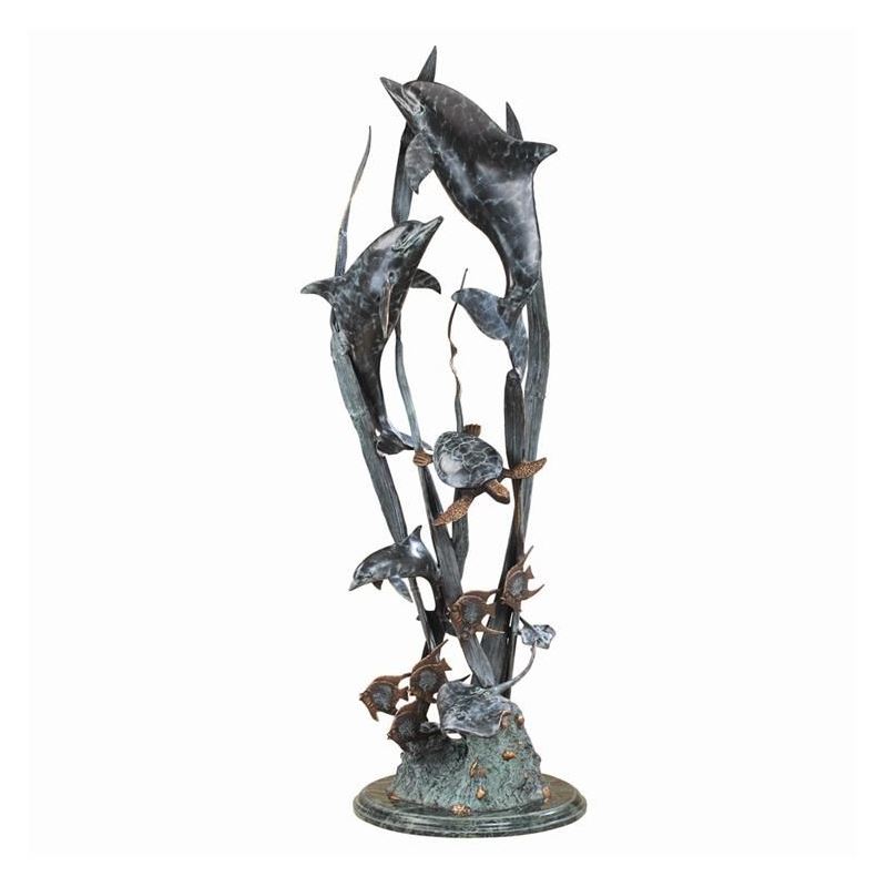 【Phil Vanderlei作ブロンズ彫刻★DOLPHIN IN CORAL】 Phil Vanderlei | BRONZE DOLPHIN IN CORAL SCULPTURE | MutualArt