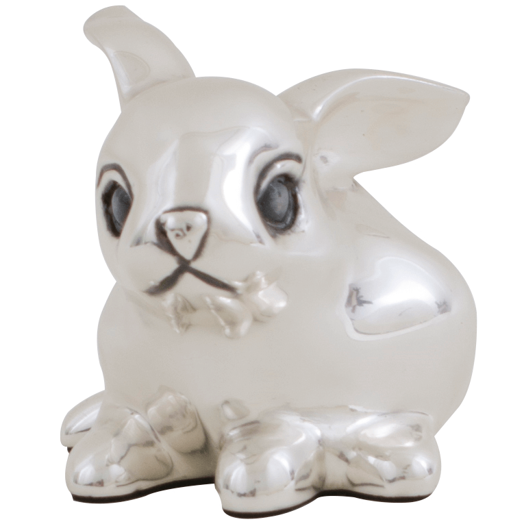 Rabbit Sculpture | A16 | Silver Plated | D'Argenta