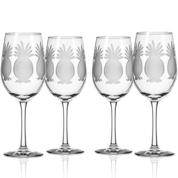 21.5 oz stemless wine glass Oneida 5 O'Clock Stemless Wine Glasses, Set of 4