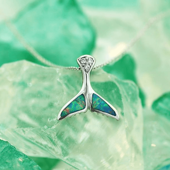 アクセサリー Whale tail opal necklace whale_tale__38896.1522946344.
