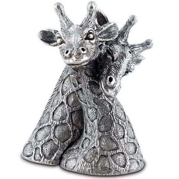 Giraffe Salt and Pepper Shaker Set | Pewter | Vagabond House