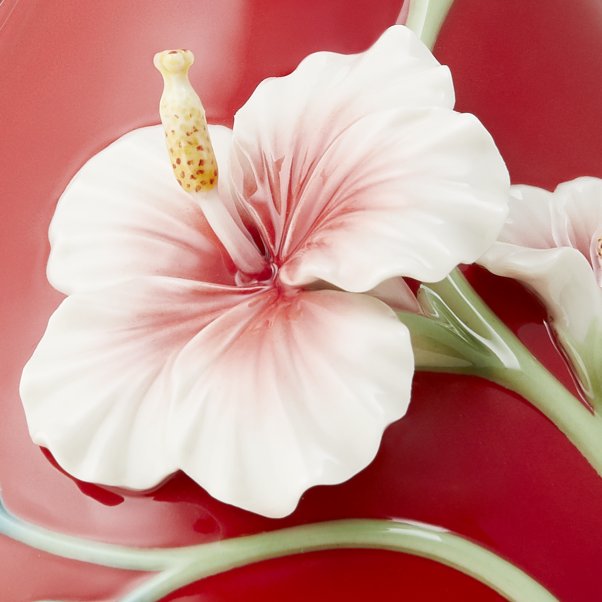 フランツコレクション　花瓶　ハイビスカス Hibiscus Vase | Island Beauty | Franz Collection | Porcelain