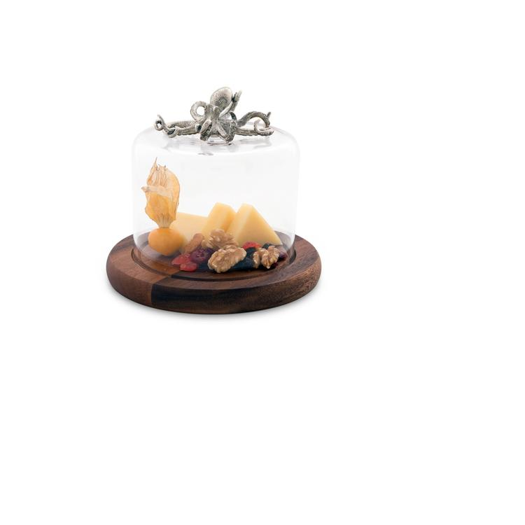 Octopus Cheese Board with Glass Dome | Vagabond House