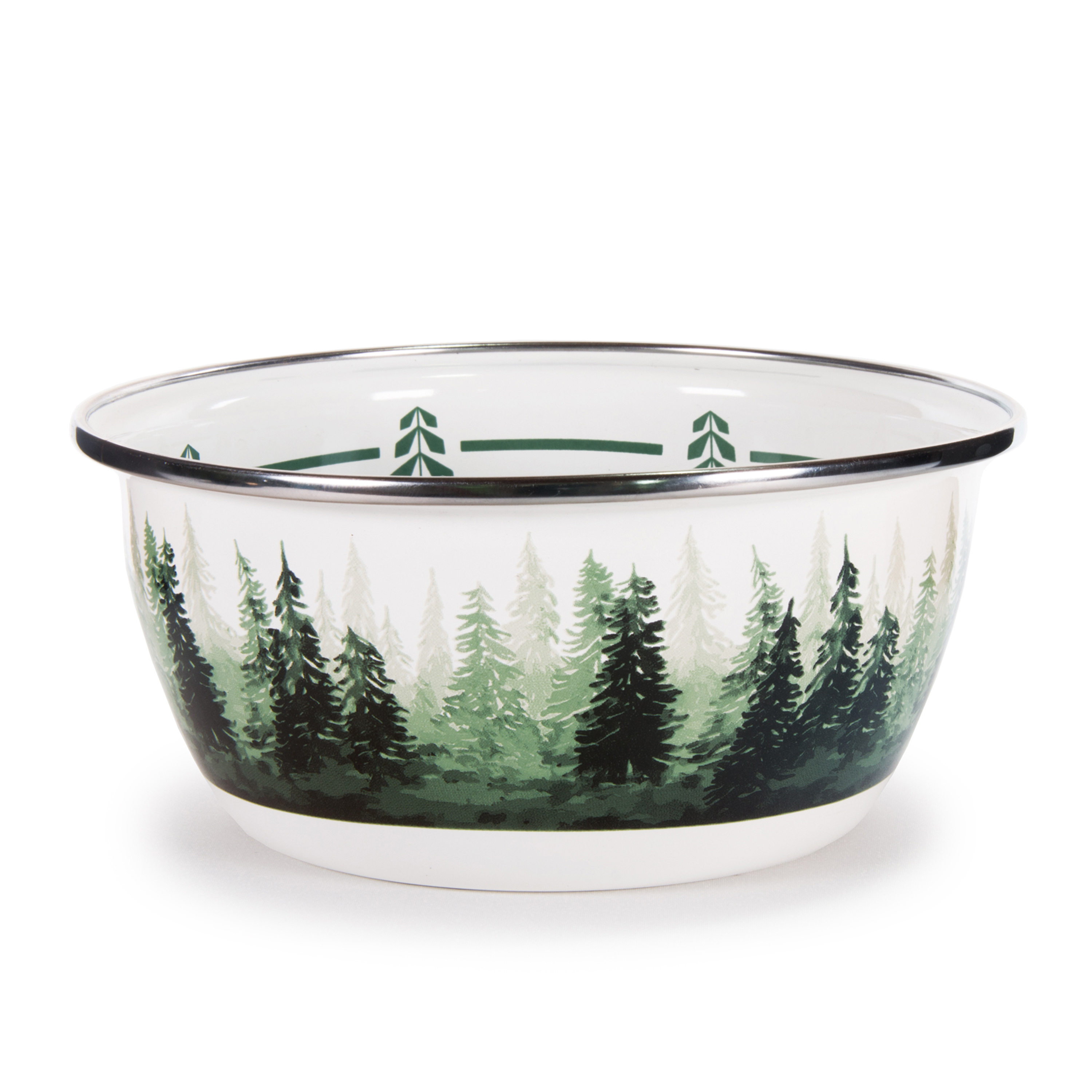 Set of 4 Forest Glen Enamel Ware Bowls | Dinnerware | Golden Rabbit