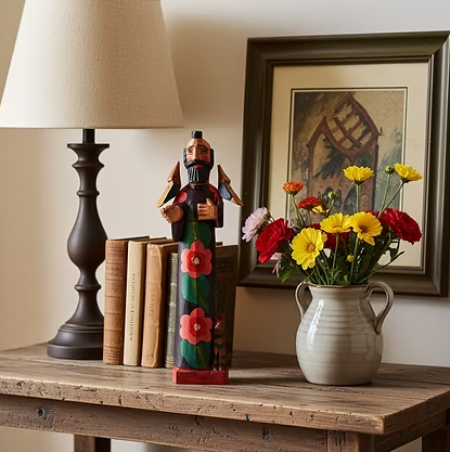 Handmade 15 inch Guatemalan Wooden Saint Francis Figure | Mayan