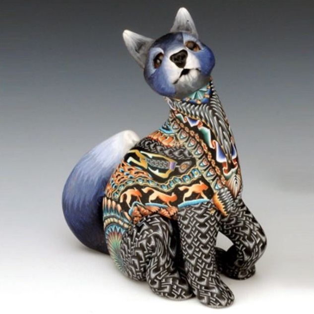 Wolf Sculpture | Mama | Clay | FimoCreations