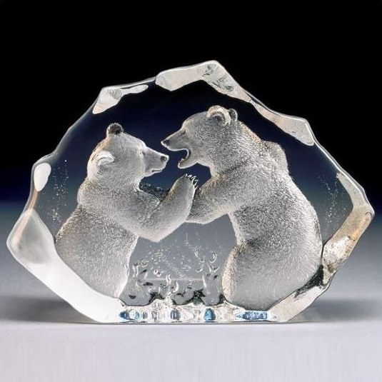 Bears LTD ED Crystal Sculpture | 13306 | Mats Jonasson Maleras