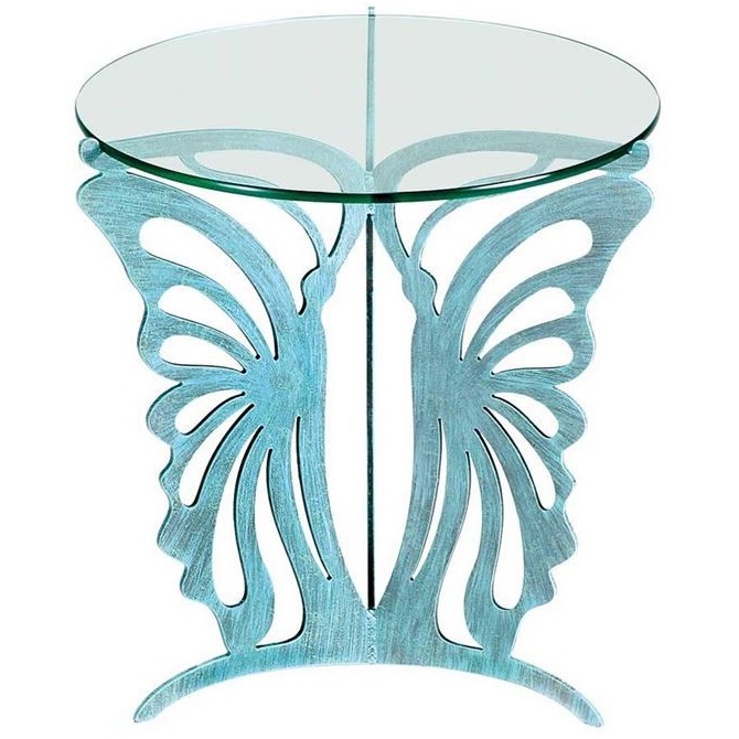 Butterfly Glasstop Table | Steel | Cricket Forge