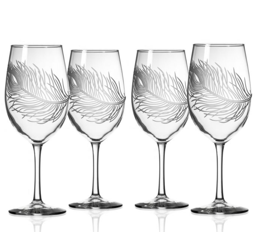 Peacock AP Large Wine Glass Set of Four