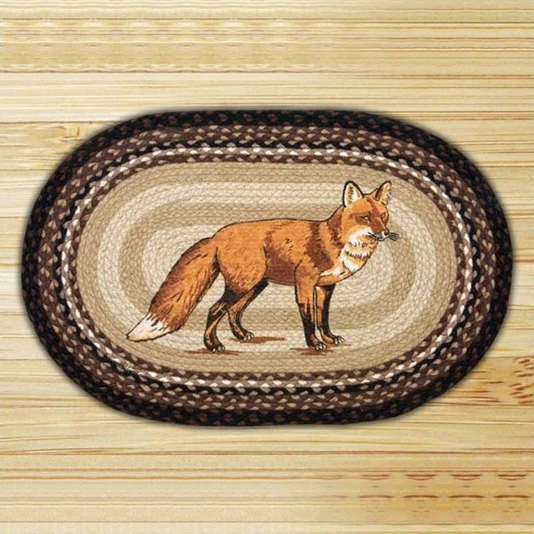 Fox Oval Braided Rug