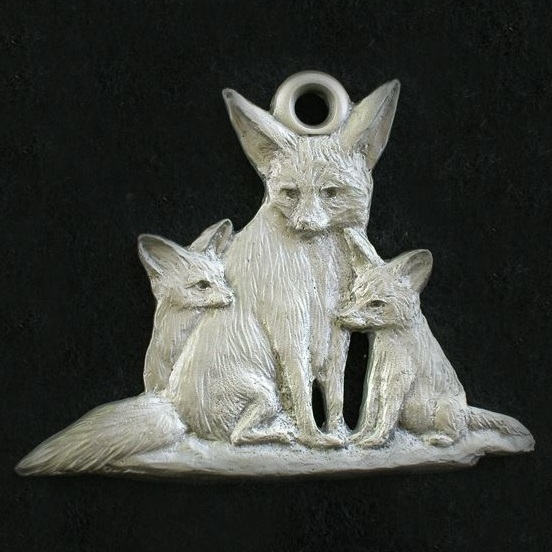 Fennec Fox Pewter Ornament | Schumann Ornaments