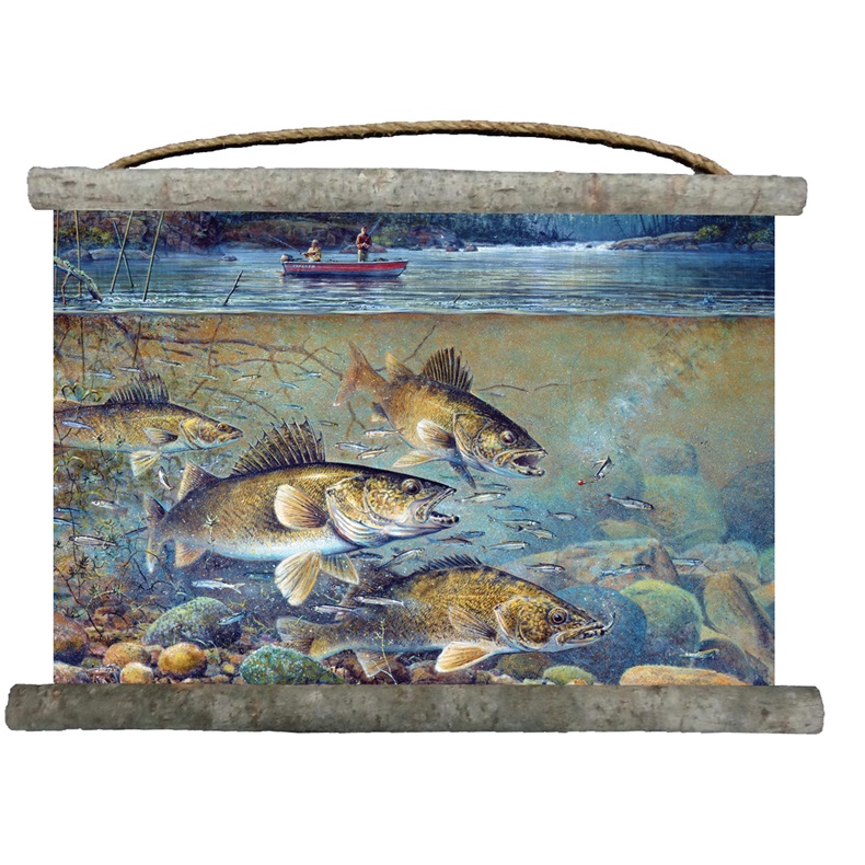 Rustic Metalz - Walleye Fish Wall Art for Fish Scene, Fisher Gift