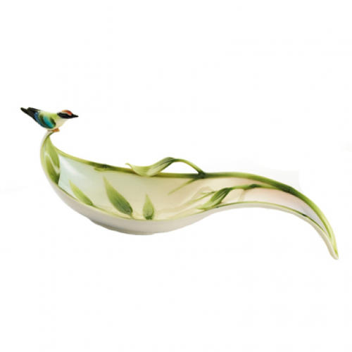 Bamboo Song Bird Candy Dish | Franz Porcelain FZ01318