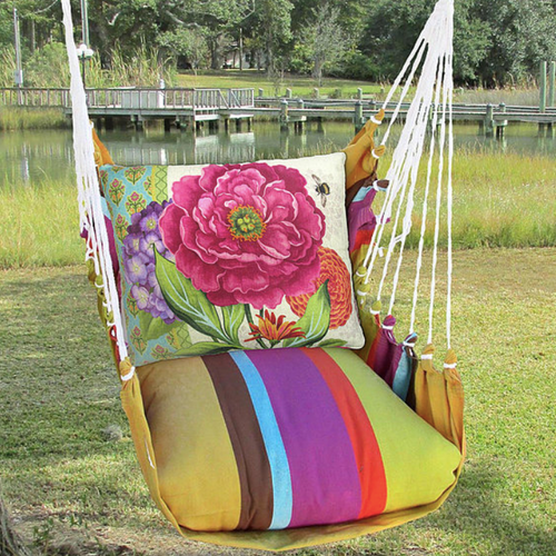 Red Hydrangea Hammock Chair Swing | Cafe Soleil | Magnolia Casual