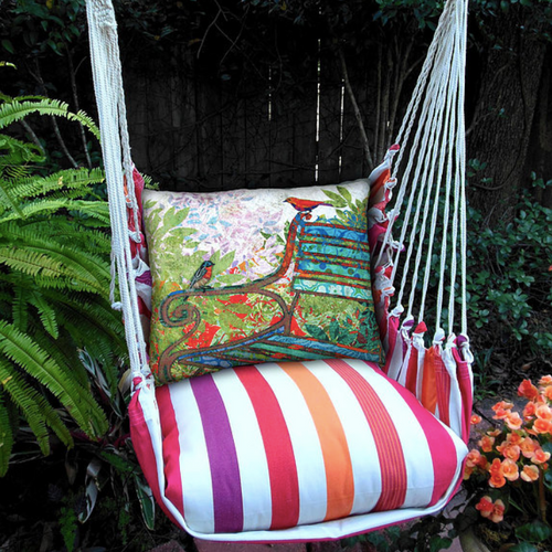 Bird Hammock Chair Swing Cristina Stripe Magnolia Casual