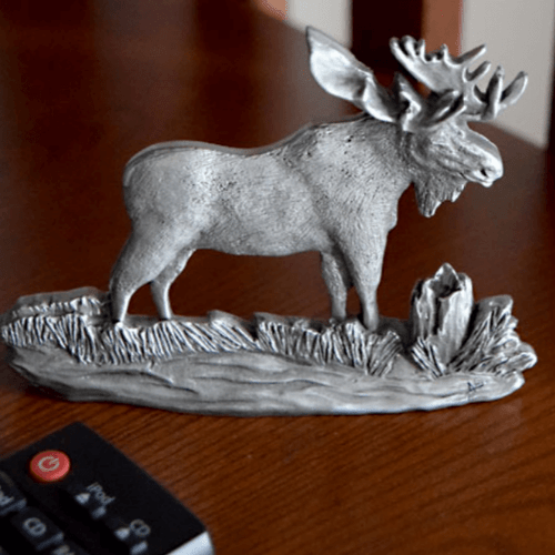 Moose Pewter Figurine | Moose Sculptures | Andy Schumann