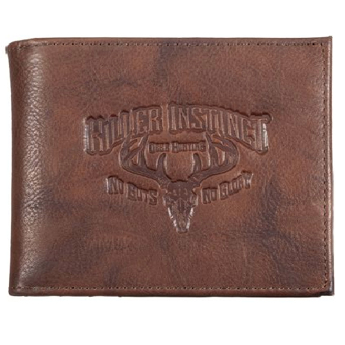 Deer Skull Leather Bifold Wallet Killer Instinct