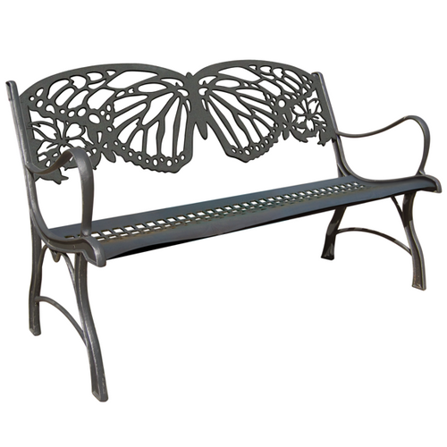 Butterfly Bench Cast Iron Outdoor Bench