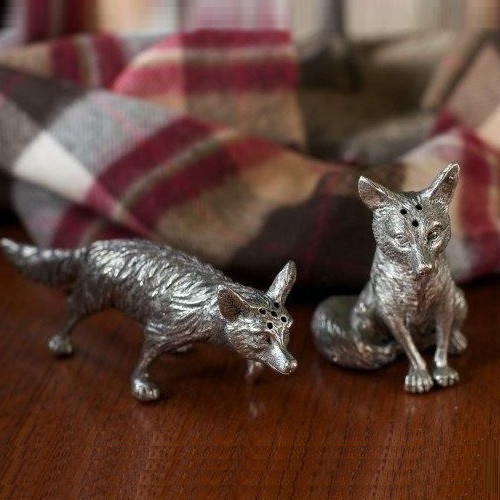 Fox Salt/ Pepper Set | Pewter | | Vagabond House