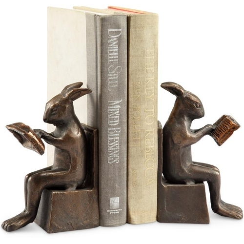 Rabbit Sculptural Bookends | SPI Home | 50853