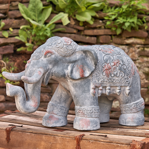 ◆BLUE ELEPHANT◆ GARDEN ivory 5005053986 ZR180388-4_ELEPHANT__23562.