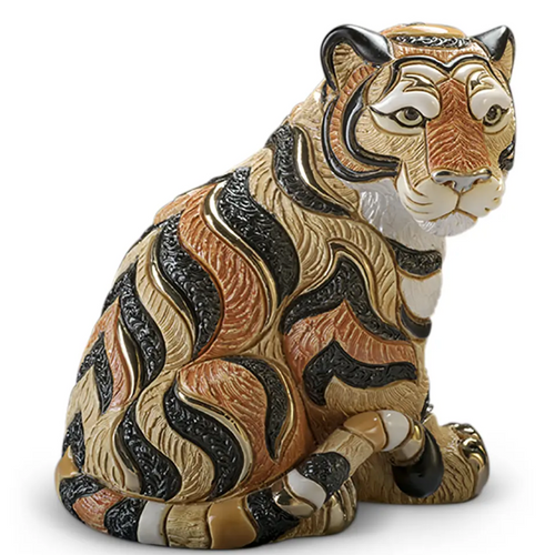 Ceramic Tiger Figurine, De Rosa Collection