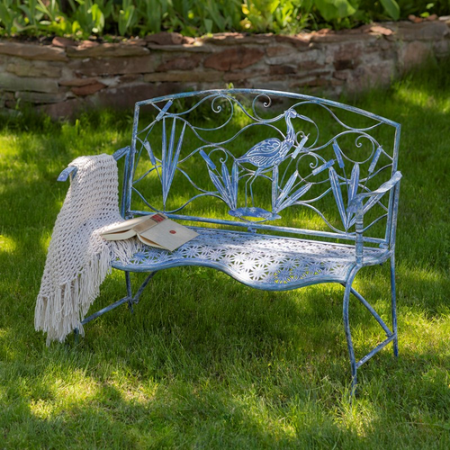 Heron Iron Garden Bench | Zaer Ltd International | ZR200451