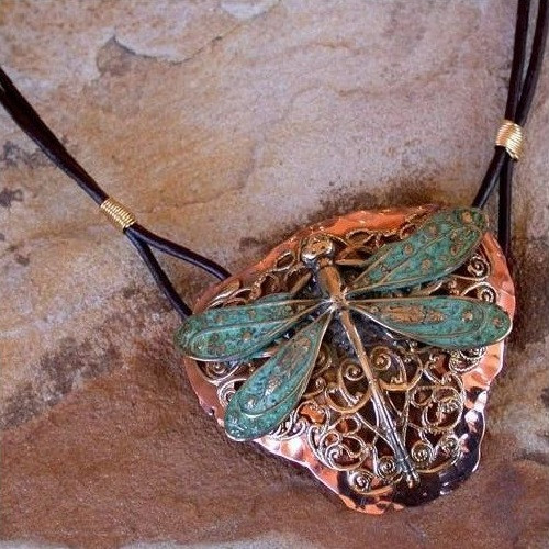 Dragonfly Necklace | Brass | Elaine Coyne