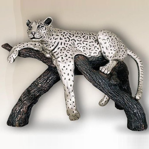 Leopard on Branch | 8016 | Silver Plated | D'Argenta