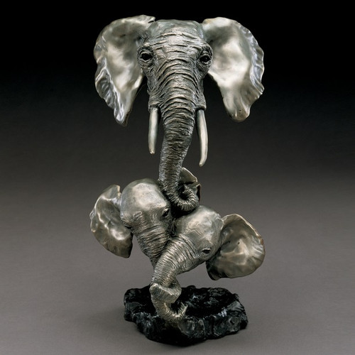 Elephant Sculpture | Bronze | Sisters | Mark Hopkins