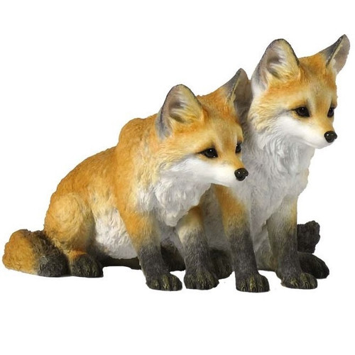 Fox Snuggling Sculpture