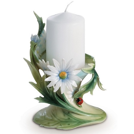 Ladybug Candle Holder | Franz Collection | Porcelain