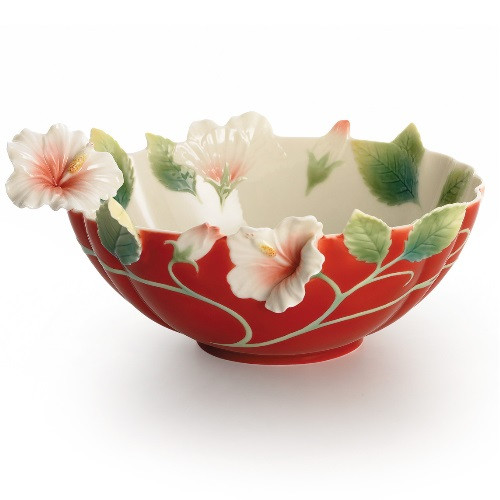 Hibiscus Bowl | Island Beauty Collection | Franz Porcelain