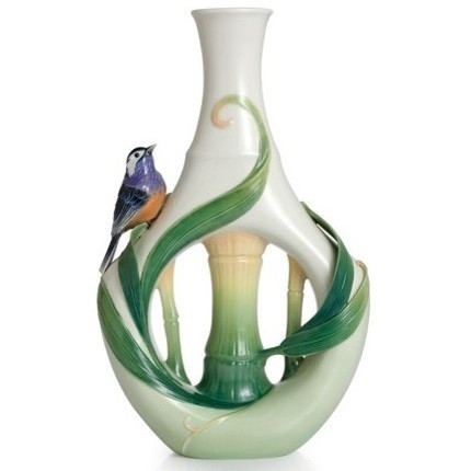 Bamboo Porcelain Vase | Peace and Harmony | Franz