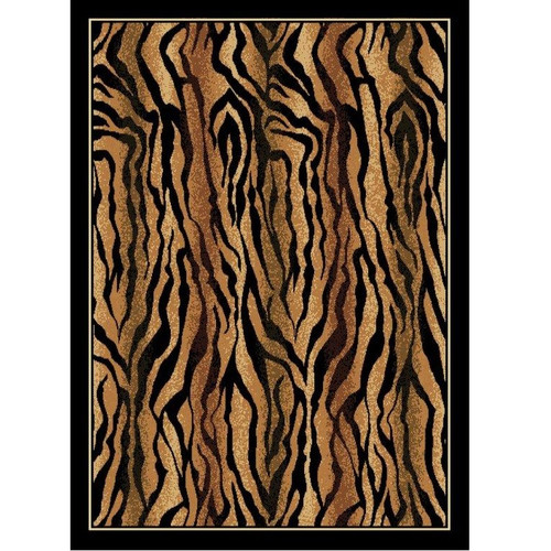 Tiger Print Area Rug Safari Decor Furnishing United Weavers