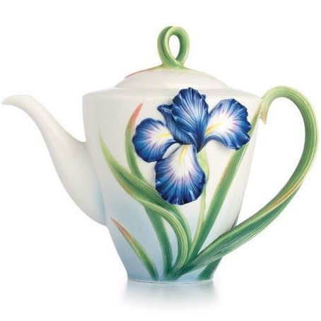 Iris Teapot | Franz Collection | Porcelain | WildlifeWonders.com