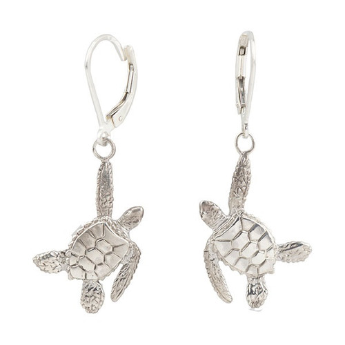 Sea Turtle Earrings | Sterling Silver | Cavin Richie Jewelry