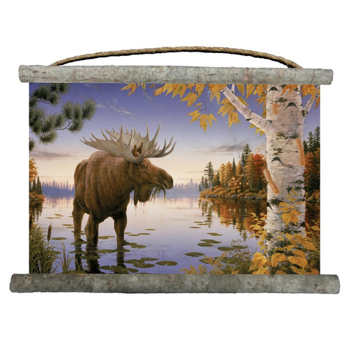 Moose Wall Hanging Autumn Majestic Canvas Decor Wall Art