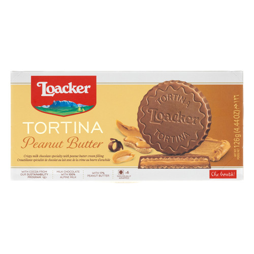 Tortina Peanut Butter 21gx6
