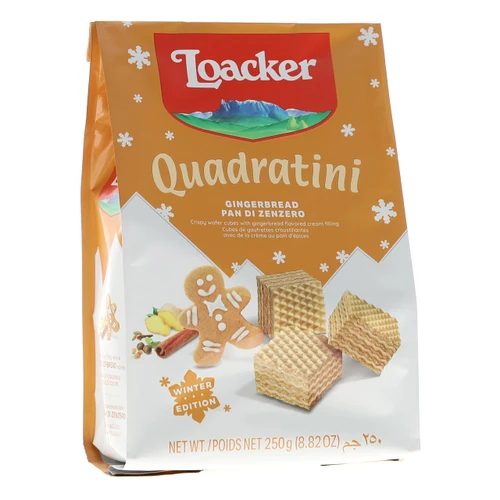 Quadratini Pan di Zenzero 250g
