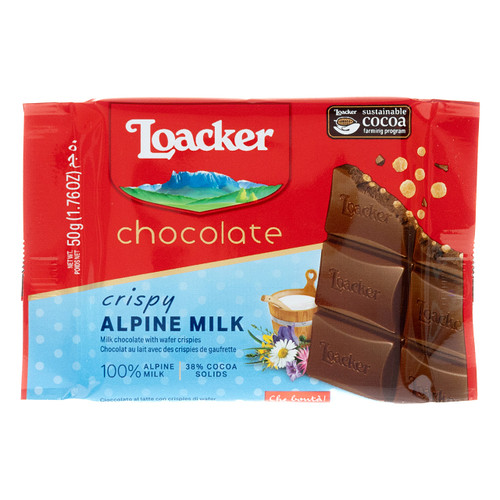 Cioccolato Crispy Alpine Milk 50g