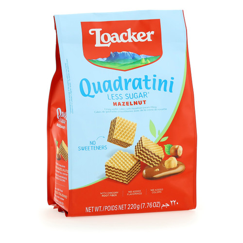 Quadratini Meno zuccheri -30% Napolitaner 220g Quadratini Meno zuccheri -30% Napolitaner 220g
